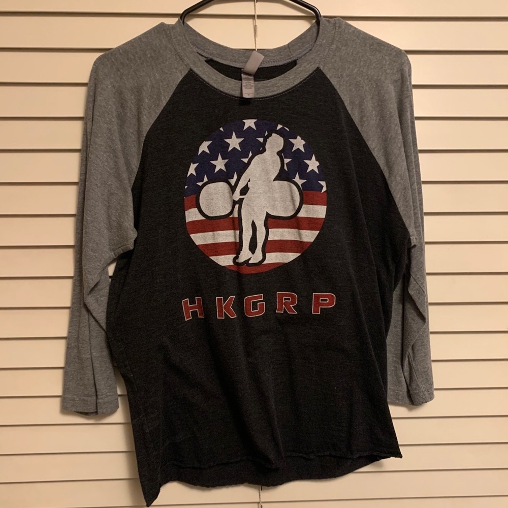 3/4 length Hookgrip Weightlifting Tee